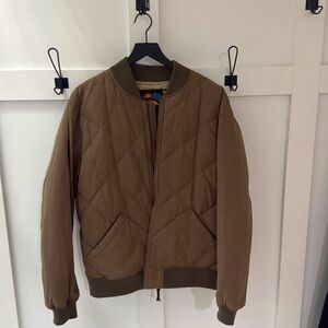 Eddie Bauer down bomber jacket.